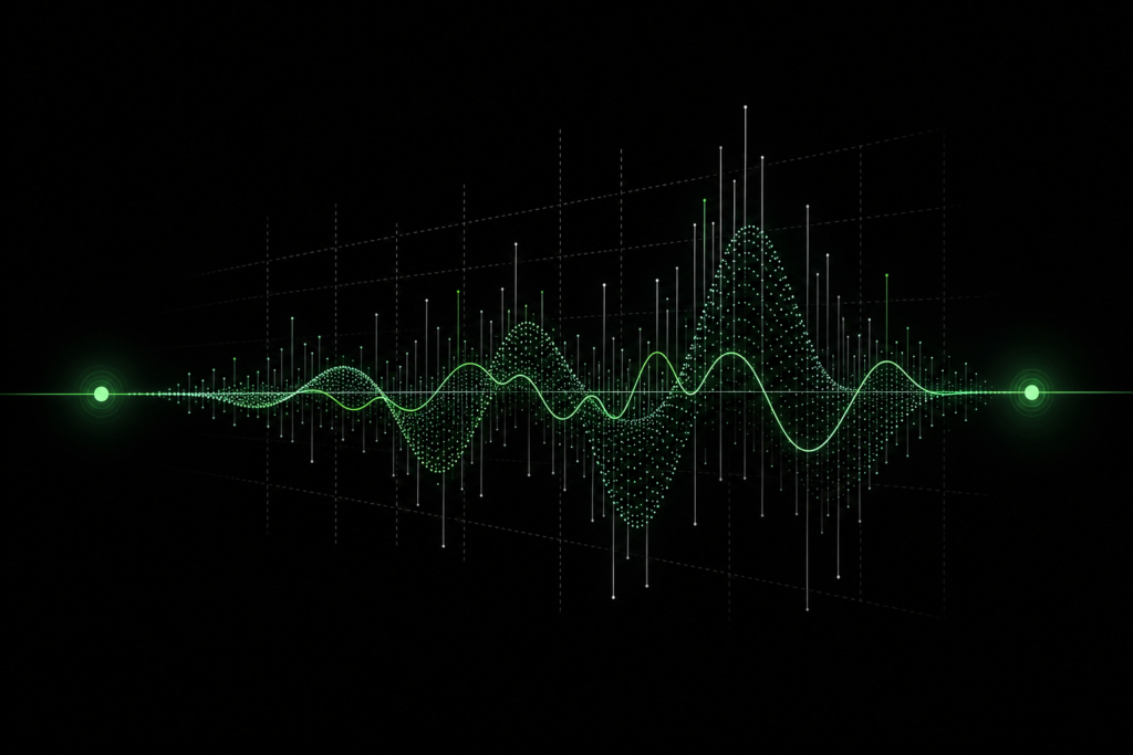 Jitter illustrated by variations in network latency and packet timing